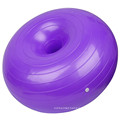 2021 New Design Gym Fitness Equipment Inflatable Anti Burst Donut PVC Yoga Ball With Air Pump